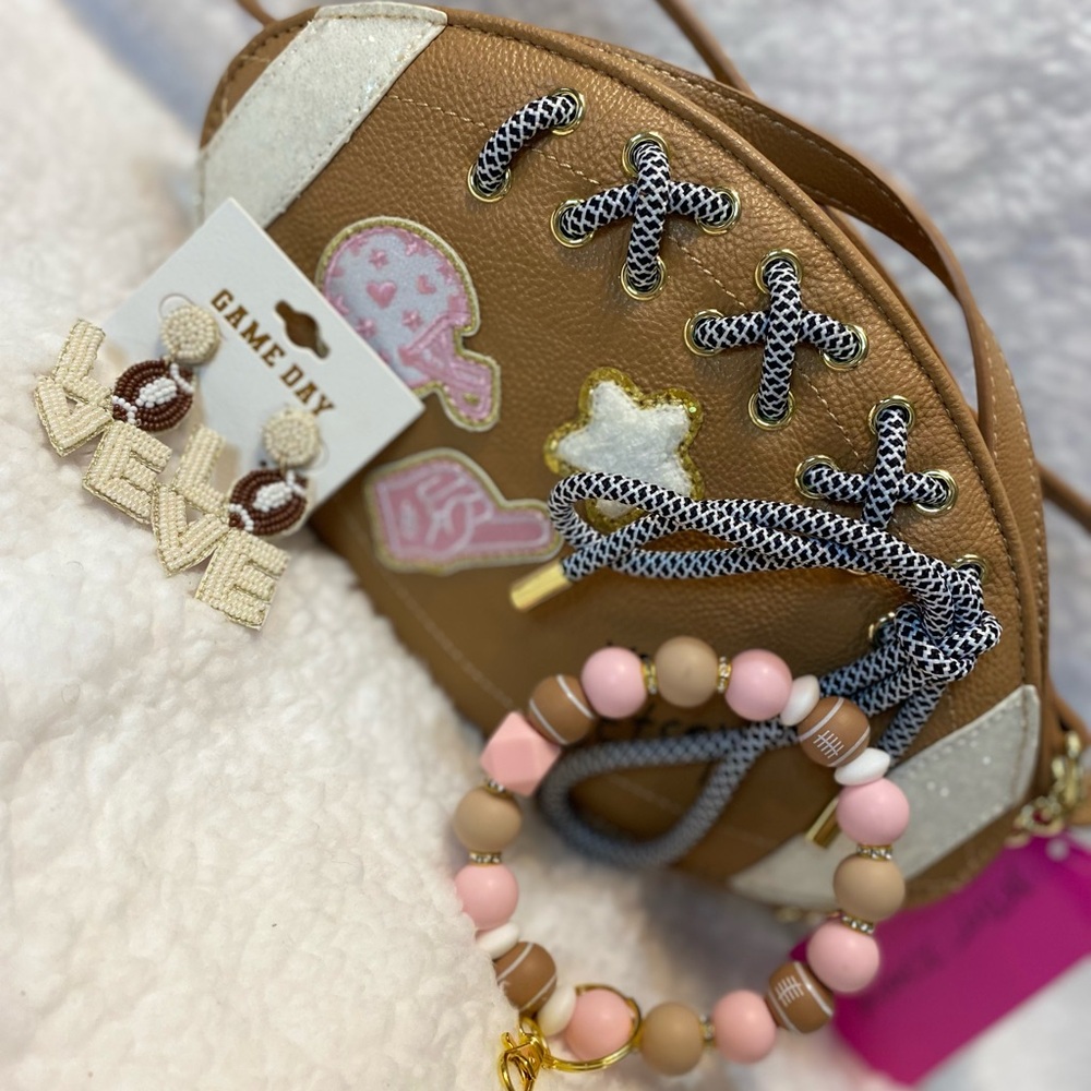 Betsey Johnson Football Crossbody